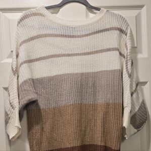 Womens 3/4 Sleeve Sweater, Lightweight.